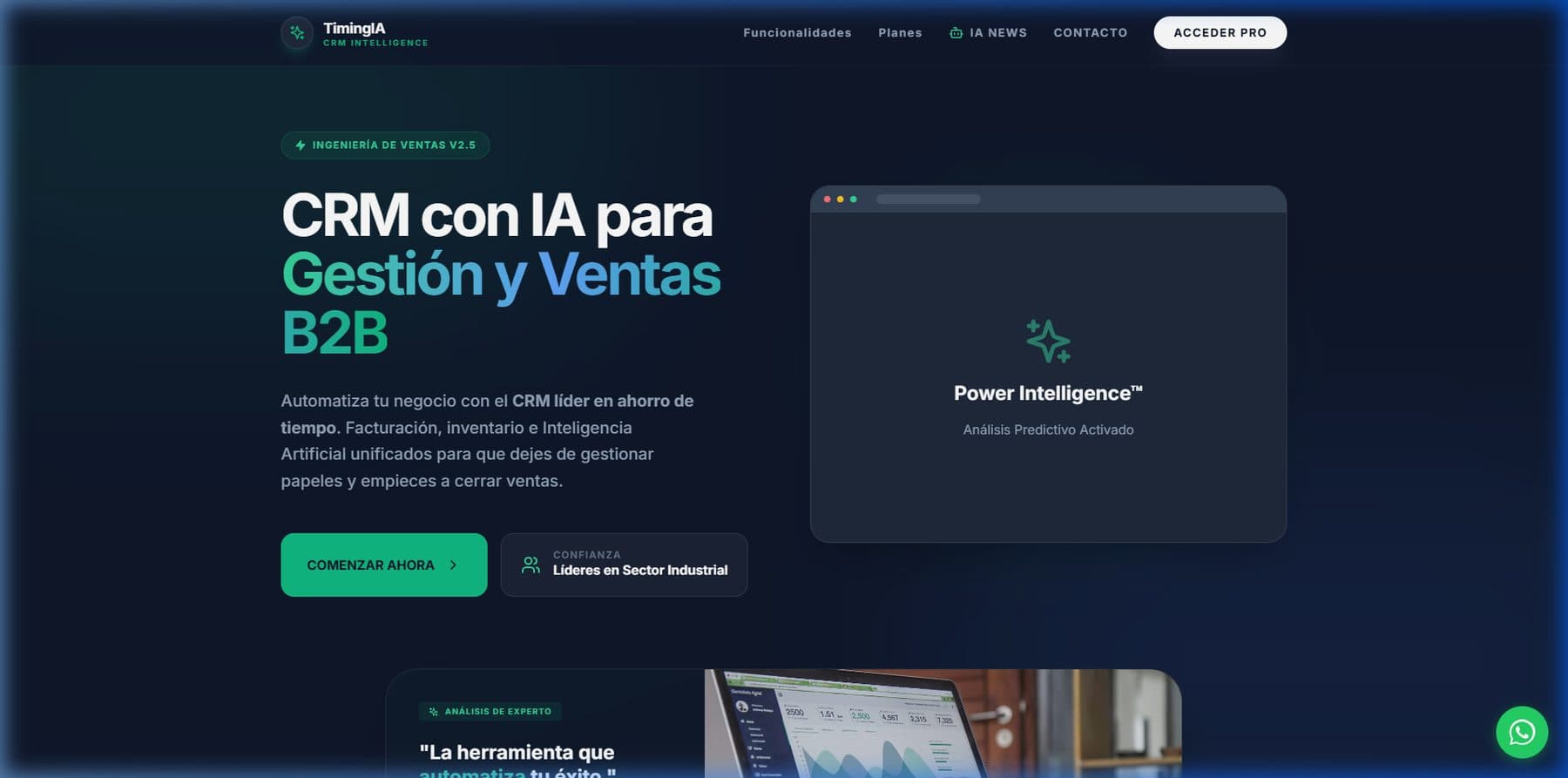 TimingIA: Nuestro Propio CRM con IA para Gestión y Ventas B2B