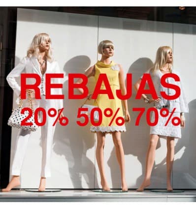 Vinilación de escaparate — rebajas